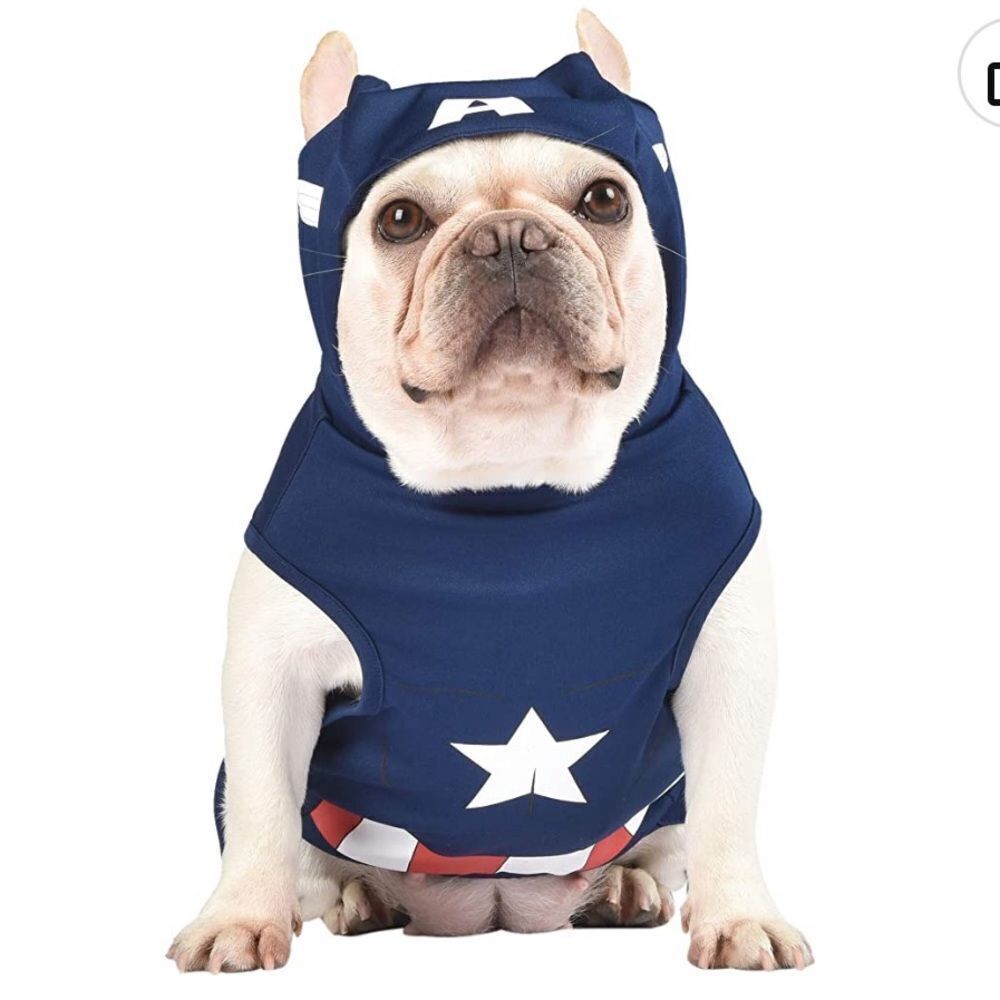 🐾Marvel Avengers Captain America dog pet Apparel New